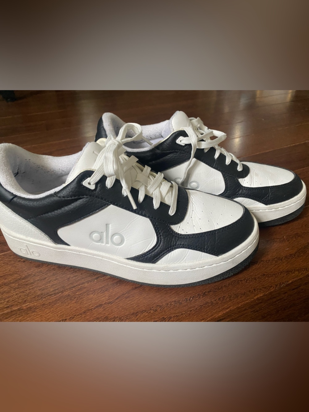 ALO Yoga Black and White Athletic Sneakers